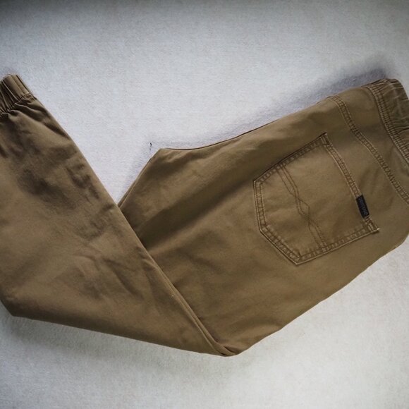 Levi's Denizen Men's Khaki Jogger Pants Size L / W36 L27 Elastic Drawstring - Picture 6 of 7